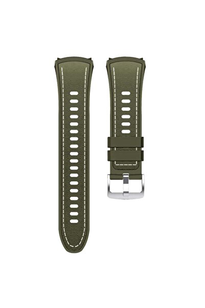 OEM Curea din silicon compatibilă cu Watch 5 46mm, Verde - verde măsliniu