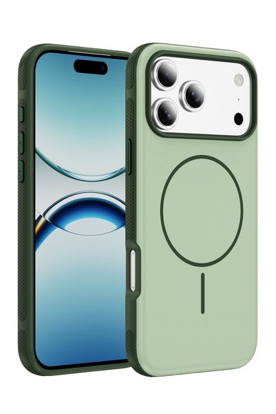Fuchsia غطاء MagneticSave من Neksa متوافق مع iPhone 17 Pro Max و Apple - أخضر