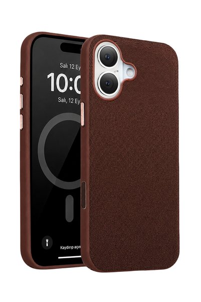 Fuchsia iPhone 16 Vero Magneticsave Cover Compatible with Apple - Brown