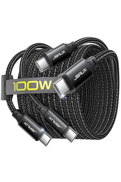 GENERAL Geesocks 100W USB C to USB C Cable 2m [2-Pack] Type C Cable