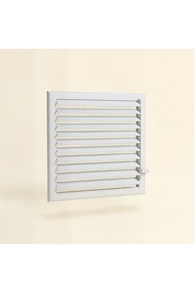 UPSTYLE Vento Alüminyum Banyo ve WC Havalandırma Menfezi Beyaz 25x26 cm