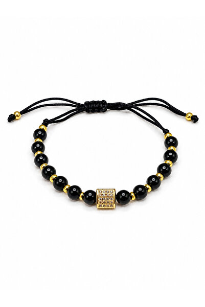 Generic Brand Zayelia_Zayelia Unisex Adjustable Bracelet with Beaded and Gold...