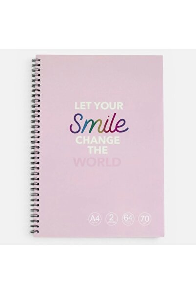 OEM А4 Спирален бележник с 2 раздели,  "Smile ", 64 страници