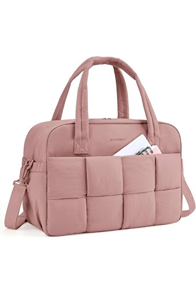 GENERAL Bagsmart Women's Beige Nylon Medium Size Waterproof Duffel Bag with C...