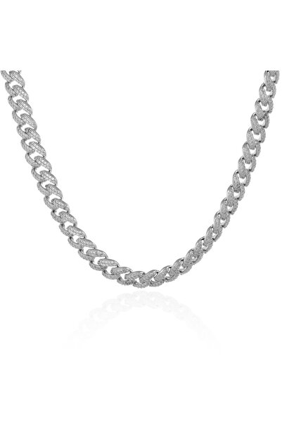 Sonis Lant tip "Cuban " din argint 925 rodiat ,Piatra : cubic zirconia , Culo...