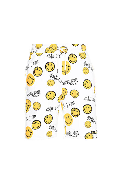 KARL KANI Ανδρικό Σορτς Φόρμας Signature Smiley, Μέγεθος XXL