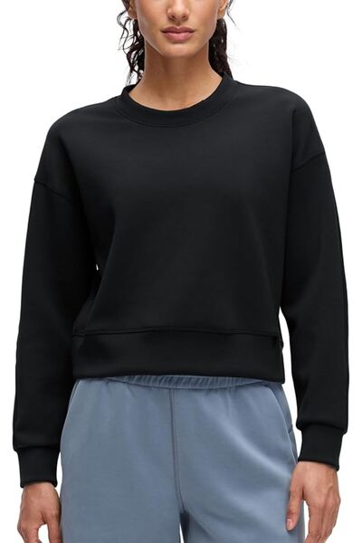 GENERAL Soft Aura Slim Crew Neck Long Sleeve Sweatshirt for Women C R Z Yoga ...