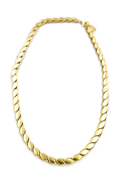 Generic Brand Gold Color Thick Short Barley Chain Necklace Modern