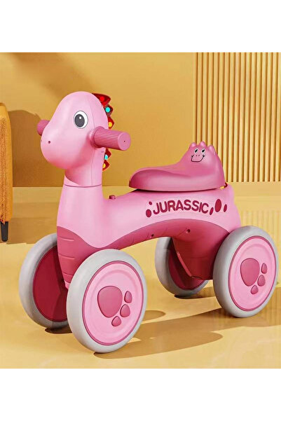 Jurassic Kids Dinosaur Ride-On Toy with Wheels, Lights & Music – 4 Wheels Bal...