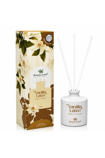 Aroma Land Odorizant de cameră, Difuzor de parfum cu bețișoare Vanilla Latte,...