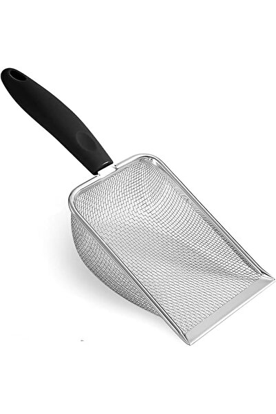BEANPRECOY Long Handle Cat Litter Scoop, Cat Litter Shovel, Stainless Steel M...