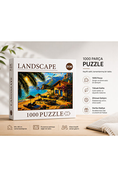 Zoe Landscape 1000 Parça Puzzle – Huzur Veren Deniz Manzarası – Gün Doğumu 🌅🌊