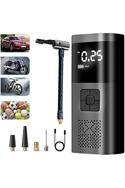 JOSHBERG ضاغط هواء محمول لنفخ الاطارات 150 باوند لكل انش مربع 6000mAh، مضخة ه...