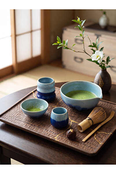 HAZEYA SERAMİK Özel Tasarım El Yapımı Stoneware Matcha Seti