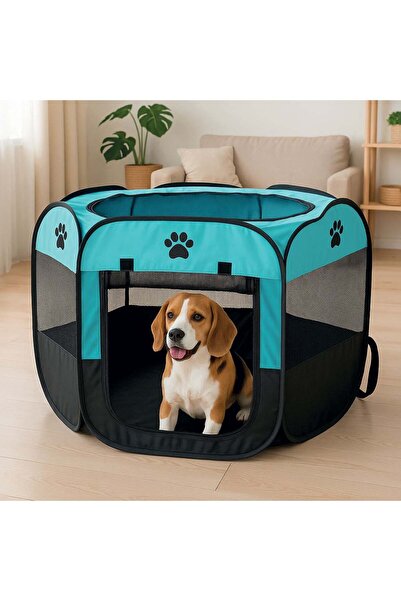 OEM Tarc Delimitare Animal Companie Turcoaz 91x91x58cm