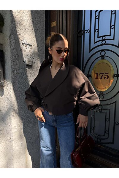 YK FASHION Kemer Detaylı Trençkot