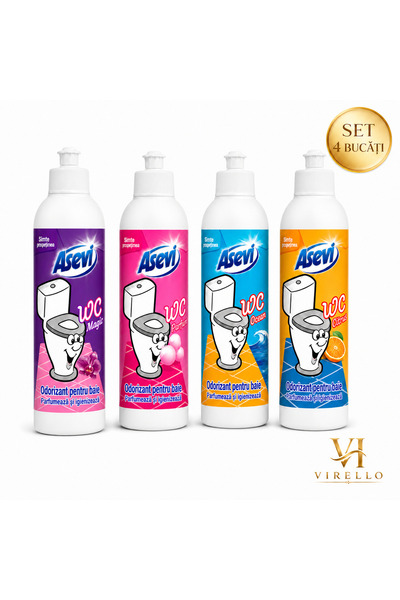 ASEVI Set 4 Odorizante pentru Baie WC – Magic, Parfum, Ocean și Citrus, 4 x 2...