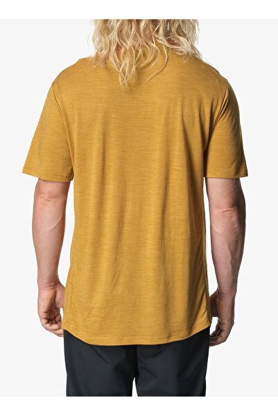 NO BRAND Tricou Merino Houdini Activist Tee - auriu-verzui XL