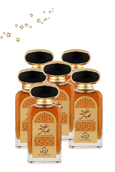 Al aqeeq 6 قطع عطر عود مميز 100 مل