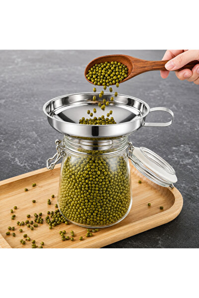 Coverzone Stainless Steel Funnel, Wide Mouth Kitchen Funnel with Handle, Jar ...