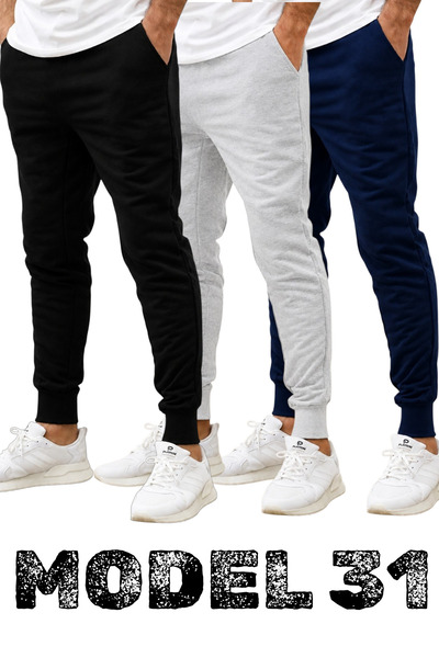 TORUK MAKTO Set of 3/3 Pieces Unisex Ribbed Regular Black Gray Navy Blue Colo...