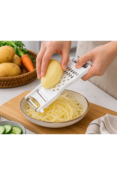 N.zone Multi-Functional Vegetable Grater, Slicer, and Peeler with Stainless S...