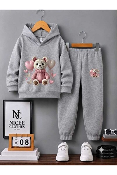 NC Nicee Clothes SET TRENING COPII UNISEX (IMPRIMEU CU URSULEȚ ȘI BOMBOANE DE...