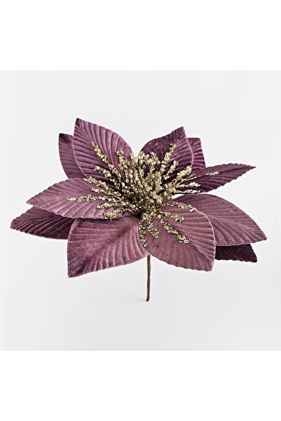OEM Floare Decorativa de Craciun Lila 26cm