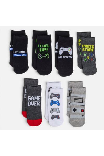 OEM Sosete Scurte Gaming pentru Baieti - 7 Perechi 27-30