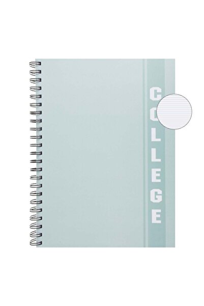 OEM Caiet A4 Dictando Verde Menta "College" cu Spirala & 4 Subiecte - 128F