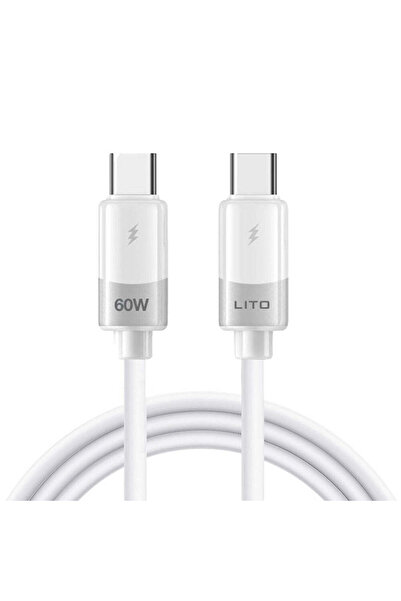 Lito Cablu de date din silicon lichid (LD07), Type-C la Type-C, Încărcare rap...