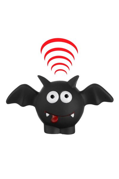 OEM Halloween Jucarie Pet Minge in Forma de Liliac Negru cu Sunet 15cm All ages