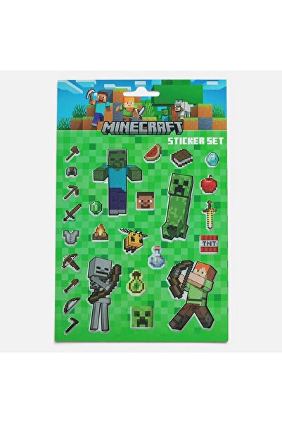 OEM Set autocolante Minecraft 200 bucăți - 4 dosare
