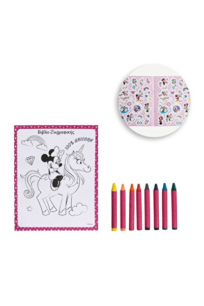 OEM Carte de colorat cu autocolante, 16 file – Minnie Mouse, pictură