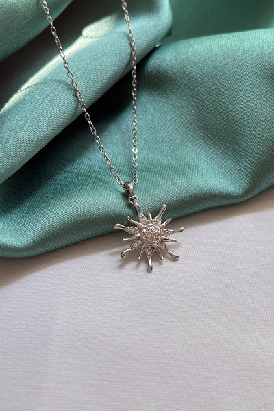 Berilya Aksesuar Asymmetrical Sun Figured Necklace