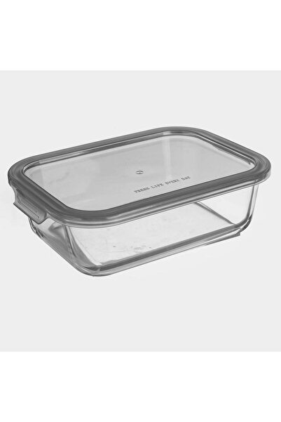 OEM Caserola din Sticla cu Capac Gri 1,5L