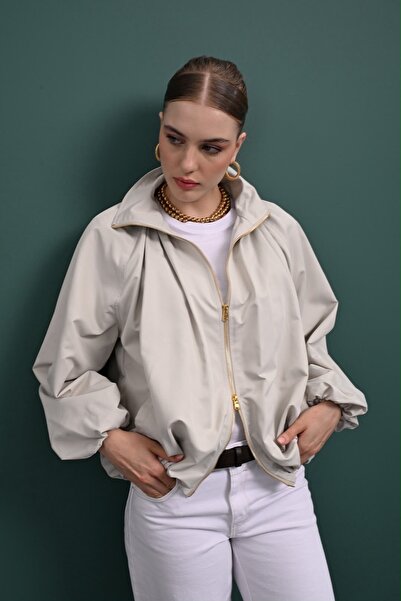 OYERGA MODA معطف واق من المطر للنساء من New Season Balloon Fit