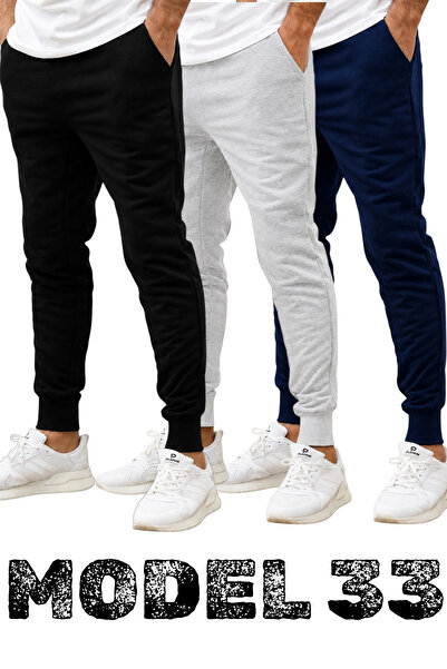 TORUK MAKTO Set of 3/3 Pieces Unisex Ribbed Regular Black Gray Navy Blue Colo...