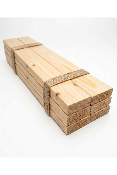 KAFKA AHŞAP Taşra Hobi Çıtası 3.5x8.2x50 cm 6`lı Paket Ham Natürel Ladin Ağacı