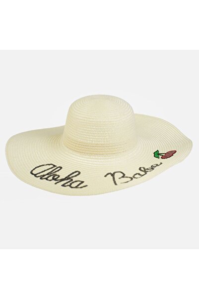 OEM Ecru Aloha Hat with Cherries for Women