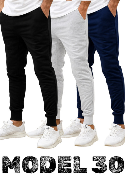 TORUK MAKTO Set of 3/3 Pieces Unisex Ribbed Regular Black Gray Navy Blue Colo...