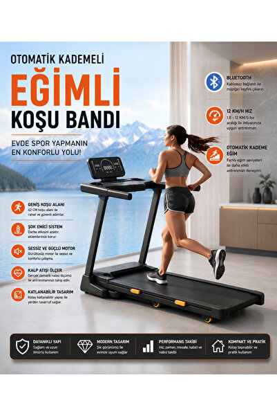 POBO KB-900 4HP Yürüme Ve Koşu Bandı 10 katmanlı Bluetooth Koşu cihazı aleti ...