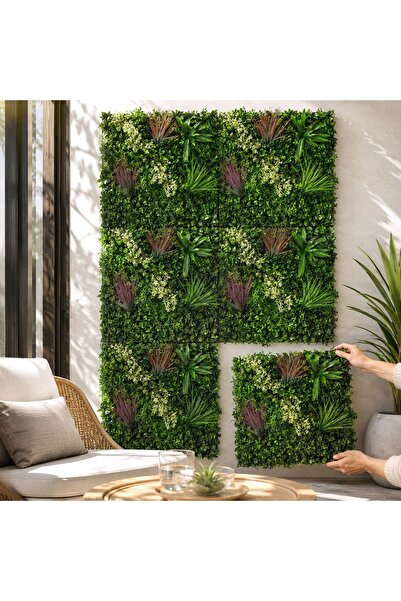 OEM Panou din Plante Artificiale & Flori 50x50cm
