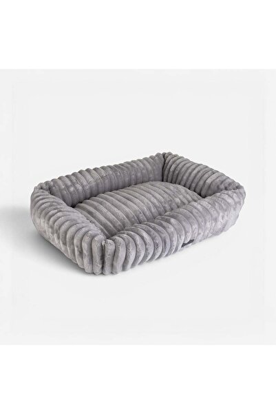 OEM Grey Velvet Dog Bed 61x49x18cm