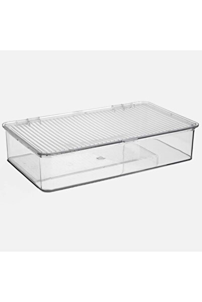OEM Cutie de Organizare din Plastic Transparent Stivuibila 27,5x16,8x6cm