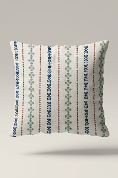 Luvis Store Vertical Motif Patterned 2-Piece Double-Sided Decorative Throw Pi...