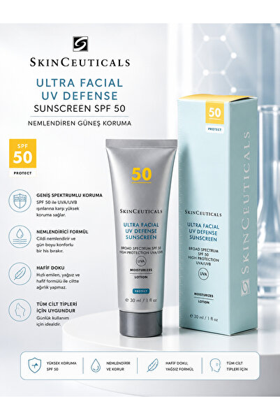 SkinCeuticals Ultra Facial Defense SPF 50 30 ml – Nemlendiren, Koruyan ve Gün...