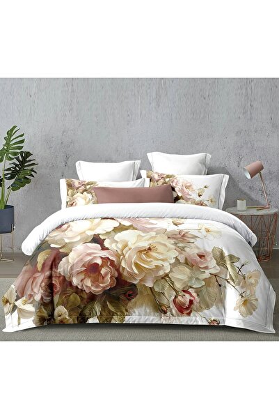 CHIRASO bedding set, Cotton, 4 pieces, Stretchy sheet 180x200cm, Duvet cover ...