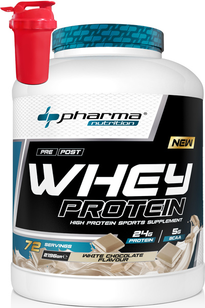 Pharma Nutrition بروتين مصل اللبن 2196 جرام 72 حصة بنكهة الشوكولاتة البيضاء 2...