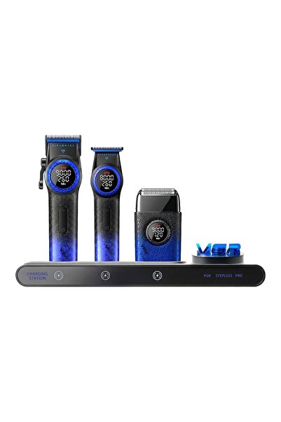 VGR Voyager VGR Stepless Pro V-977 V-377 Σετ Κομμωτικής 3 σε 1: Κουρευτική Μη...